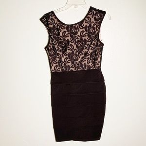 Enfocus Studio Lace Bodycon Party Cocktail Dress
